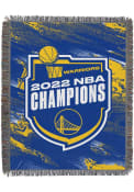 Golden State Warriors 2022 NBA Finals Champions 48x60 Badge Tapestry Blanket