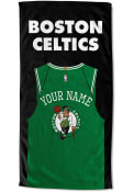 Boston Celtics Personalized Jersey Beach Towel