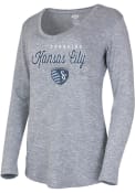 Sporting Kansas City Womens Layover Sleep Shirt - Grey