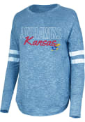 Kansas Jayhawks Womens Marble Sleep Shirt - Blue
