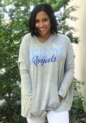 Kansas City Royals Womens Reprise Hooded Sweatshirt - Grey