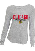 Chicago Blackhawks Womens Reprise Sleep Shirt - Grey