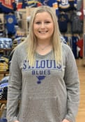 St Louis Blues Womens Mainstream Hooded Sweatshirt - Grey