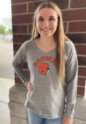 Cleveland Browns Womens Mainstream Hooded Sweatshirt - Grey