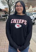 Kansas City Chiefs Womens Rapture Crew Sweatshirt - Black