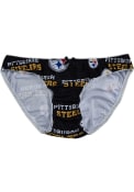 Pittsburgh Steelers Womens Zest Panty Underwear - Black