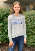 St Louis Blues Womens Venture Hooded Sweatshirt - Grey