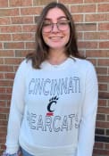 Cincinnati Bearcats Womens Colonnade Crew Sweatshirt - White