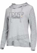 Pittsburgh Steelers Womens Venture Hooded Sweatshirt - Grey