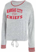 Kansas City Chiefs Womens Siesta Sleep Shirt - Grey
