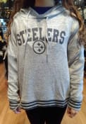 Pittsburgh Steelers Womens Siesta Hooded Sweatshirt - Grey