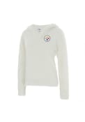 Pittsburgh Steelers Womens Fluffy Hooded Sweatshirt - White