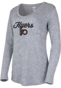 Philadelphia Flyers Womens Layover Sleep Shirt - Grey