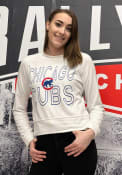 Chicago Cubs Womens Colonnade Crew Sweatshirt - White