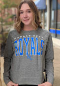 Kansas City Royals Womens Mainstream Crew Sweatshirt - Grey