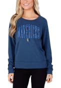 Dallas Mavericks Womens Mainstream Crew Sweatshirt - Navy Blue