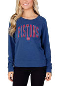 Detroit Pistons Womens Mainstream Crew Sweatshirt - Blue