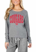 Houston Cougars Womens Mainstream Crew Sweatshirt - Grey