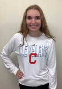 Cleveland Indians Womens Colonnade Crew Sweatshirt - White