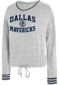 Dallas Mavericks Womens Siesta Sleep Shirt - Grey
