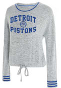 Detroit Pistons Womens Siesta Sleep Shirt - Grey