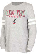 Cincinnati Bearcats Womens Cozy Crew Crew Sweatshirt - Grey