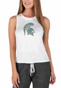 Michigan State Spartans Womens Gable Tank Top - White