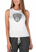Brooklyn Nets Womens Gable Tank Top - White