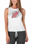 New Jersey Devils Womens Gable Tank Top - White
