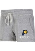 Indiana Pacers Womens Mainstream Shorts - Grey