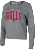 Chicago Bulls Womens Mainstream Crew Sweatshirt - Navy Blue
