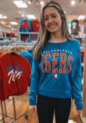 Philadelphia 76ers Womens Mainstream Crew Sweatshirt - Blue