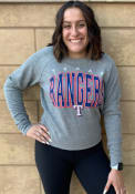 Texas Rangers Womens Mainstream Crew Sweatshirt - Grey