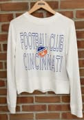 FC Cincinnati Womens Colonnade Crew Sweatshirt - White