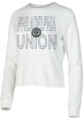 Philadelphia Union Womens Colonnade Crew Sweatshirt - White