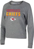 Kansas City Chiefs Womens Mainstream Crew Sweatshirt - Grey