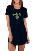 Seattle Sounders FC Womens Marathon Sleep Shirt - Black