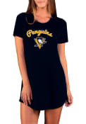 Pittsburgh Penguins Womens Marathon Sleep Shirt - Black