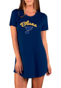 St Louis Blues Womens Marathon Sleep Shirt - Navy Blue