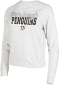Pittsburgh Penguins Womens Mainstream Crew Sweatshirt - Oatmeal
