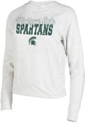 Michigan State Spartans Womens Mainstream Crew Sweatshirt - Oatmeal
