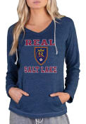 Real Salt Lake Womens Mainstream Terry Hooded Sweatshirt - Navy Blue