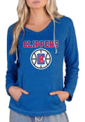 Los Angeles Clippers Womens Mainstream Terry Hooded Sweatshirt - Blue