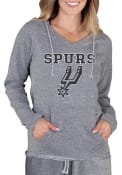 San Antonio Spurs Womens Mainstream Terry Hooded Sweatshirt - Grey