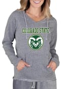 Colorado State Rams Womens Mainstream Terry Hooded Sweatshirt - Grey