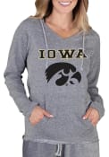 Iowa Hawkeyes Womens Mainstream Terry Hooded Sweatshirt - Grey