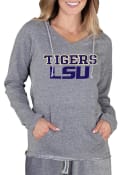 LSU Tigers Womens Mainstream Terry Hooded Sweatshirt - Grey