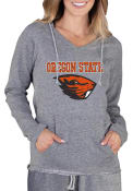 Oregon State Beavers Womens Mainstream Terry Hooded Sweatshirt - Grey