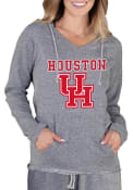 Houston Cougars Womens Mainstream Terry Hooded Sweatshirt - Grey