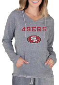 San Francisco 49ers Womens Mainstream Terry Hooded Sweatshirt - Grey